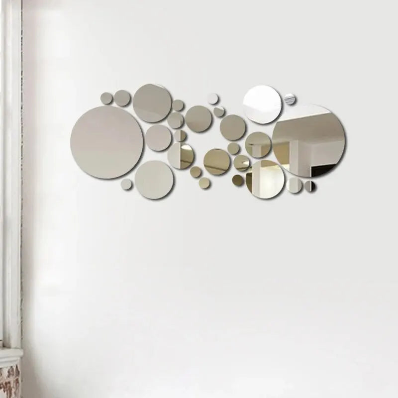 3D Acrylic Mirror Wall Stickers