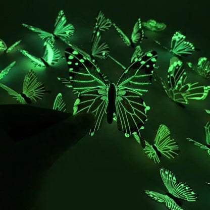 3D Luminous Butterfly Stickers