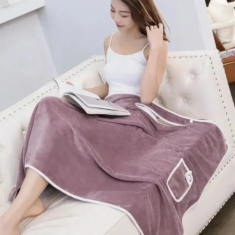 Wearable Fast-Dry Bath Towel