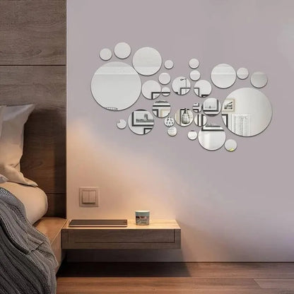 3D Acrylic Mirror Wall Stickers