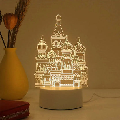 Festive LED Acrylic Lamp