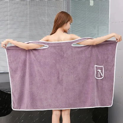 Wearable Fast-Dry Bath Towel